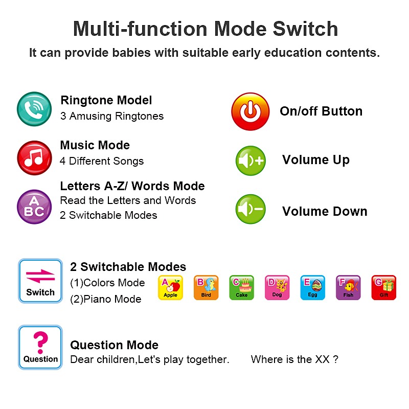 YSGO Y-Phone & Y-Pad Early Learning Toys image showing YS2602D